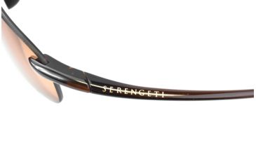 Image of Serengeti Nuvola Sunglasses, Shiny Brown Frame, Polarized PhD Drivers Lens