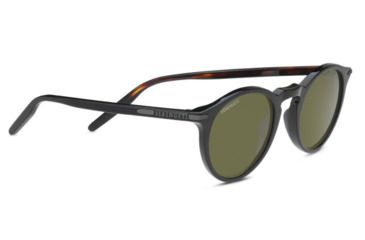 Image of Serengeti Raffaele Progressive Prescription Sunglasses, Shiny Black / Darktortoise Frame, Polarized, Photochromic, 8834PR