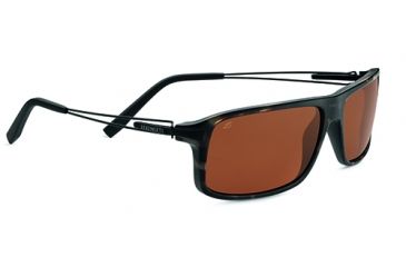 Image of Serengeti Rivoli Single Vision Prescription Sunglasses, Satin Brown/Black Tortoise Frame-7768SV