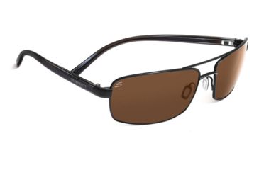 Image of Serengeti San Remo Single Vision Prescription Sunglasses, Satin Black/Grey Stripe Frame-7605SV
