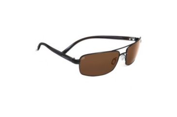 Image of Serengeti San Remo Sunglasses, Satin Black/Gray Stripe 7605RX