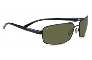 Image of Serengeti San Remo Single Vision Rx Sunglasses - Satin Black/Gray Stripe Frame 7604