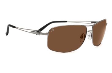 Image of Serengeti Sassari Single Vision Prescription Sunglasses, Shiny Gunmetal Frame-7666SV