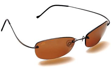 Image of Serengeti Stratus Titanium PolarMax Rimless Sungalsses - Henna Frame Driver Polarized Photochromic Lens - 6844
