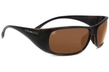Image of Serengeti Sunglasses Larino Crystal Brown/Blk Polar PhD DR Lens 7392