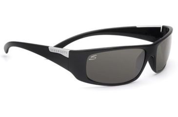 Image of Serengeti Fasano Sunglasses, Shiny Black Frame, Polarized PhD CPG Lens 7394
