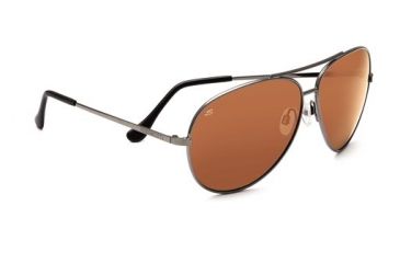 Image of Serengeti Large Aviator, Shiny Gunmetal Frame, Drivers Polarized Lens, 7508
