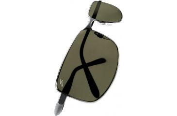 Image of Serengeti Luigi Sunglasses, Gun w/Blk Tanner Frame, Polarized 555nm Lens 7382