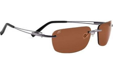 Image of Serengeti Piers Sunglasses, Shiny Gunmetal Frame, Polar PhD Drivers Lens 7344