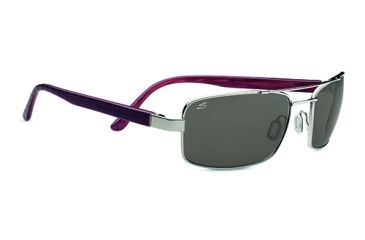 Image of Serengeti Tosca Progressive Prescription Sunglasses, Shiny Silver/Deep Red Brown Laser Frame-7795PR
