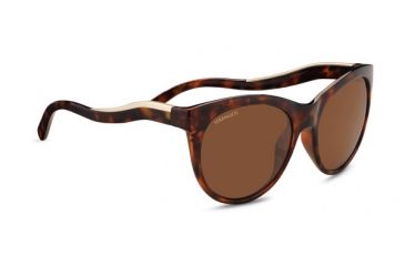 Image of Serengeti Valentina, Polarized Drivers   , Round/Cat-Eye, Female, Shiny Red Moss Tortoise/Satin Champagne Gold, Medium 8568