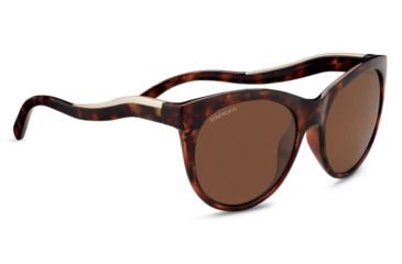 Image of Serengeti Valentina Progressive Prescription Sunglasses, Shiny Red Moss Tortoise / Satin Champagne Gold Frame, Polarized, Photochromic, 8568PR