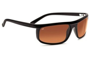 Image of Serengeti Velino Single Vision Rx Sunglasses - Shiny Black Frame 7510