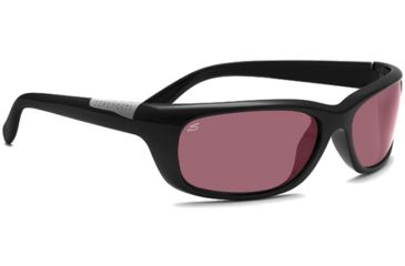 Image of Serengeti Verucchio Single Vision Rx Sunglasses Shiny Black Frame 7726