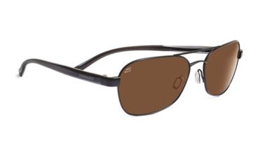 Image of Serengeti Volterra  Sunglasses, Satin Black / Gray Stripe 7594PR
