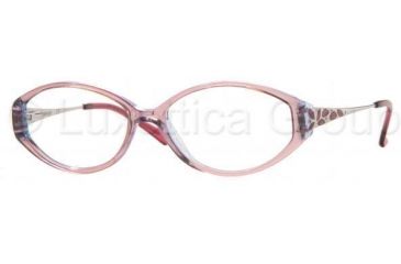 Image of Sferoflex Eyeglasses SF1523 with Lined Bifocal Rx Prescription Lenses C363-5315 - Top Orange On Violet A 