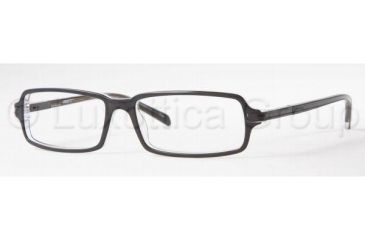 Image of Sferoflex Eyeglasses SF1113 with Lined Bifocal Rx Prescription Lenses C210-5415 - Black Top On Crystal 