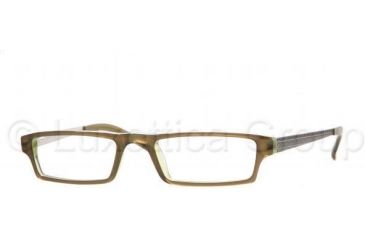 Image of Sferoflex Eyeglasses SF1527 with Rx Prescription Lenses C236-5018 - Top Green On Green Tra 