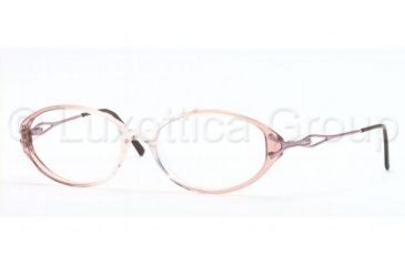 Image of Sferoflex Eyeglasses SF1506B with No-Line Progressive Rx Prescription Lenses, Select Frame Color / Lens Diameter Transparent Gradient Brown Frame / 53 mm Prescription Lenses