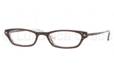 Image of Sferoflex SF1543B Progressive Eyeglasses, Top Brown On Brown Demo Lens Frame / 52 mm Prescription Lenses, C495-5219