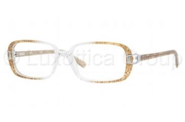 Image of Sferoflex SF1547 SV Prescription Eyeglasses, Top Brown Flower On The Sides Frame / 52 mm Prescription Lenses, C516 5216