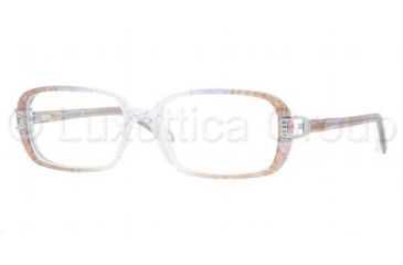 Image of Sferoflex SF1547 SV Prescription Eyeglasses, Top Violet Flower On The Sides Frame / 52 mm Prescription Lenses, C515 5216