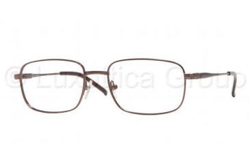 Image of Sferoflex Eyeglasses SF2197 with No-Line Progressive Rx Prescription Lenses, Select Frame Color / Lens Diameter Matte - Dark Brown Frame / 52 mm Prescription Lenses