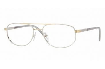 Image of Sferoflex SF2233 SV Prescription Eyeglasses, Silver-Gold Demo Lens Frame / 56 mm Prescription Lenses, 131-5617