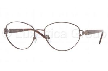 Image of Sferoflex Eyeglasses SF2546B with No-Line Progressive Rx Prescription Lenses, Select Frame Color / Lens Diameter Black Cocoa Frame / 52 mm Prescription Lenses
