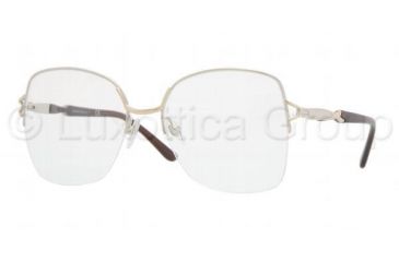 Image of Sferoflex SF2549 Progressive Eyeglasses - Silver And Light Gold Demo Lens Frame / 56 mm Prescription Lenses, 104-5618