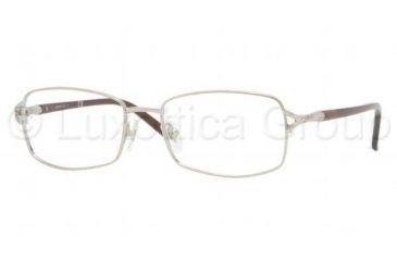Image of Sferoflex Eyeglasses SF2551B with No-Line Progressive Rx Prescription Lenses, Select Frame Color / Lens Diameter Gold White Frame / 53 mm Prescription Lenses
