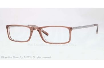 Image of Sferoflex SF1139 Single Vision Prescription Eyeglasses C558-51 - Brown On Trasparent Frame