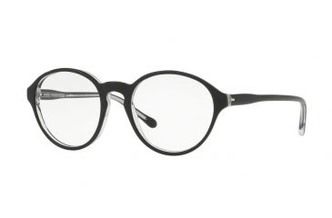 Image of Sferoflex SF1146 Progressive Prescription Eyeglasses C388-51 - Top Black On Crystal Frame
