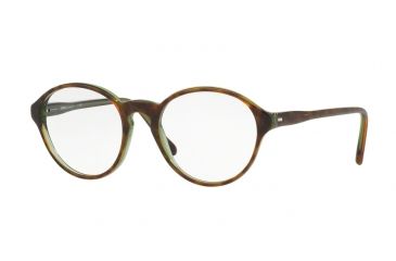 Image of Sferoflex SF1146 Progressive Prescription Eyeglasses C526-51 - Top Havana On Opal Green Frame