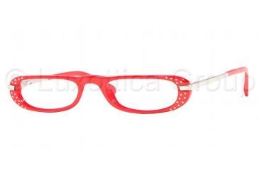 Image of Sferoflex SF1532B SV Prescription Eyeglasses - Red Pastel Demo Lens Frame w/ 50 mm Diameter Lenses, C431-5019