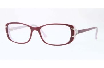 Image of Sferoflex SF1549 Progressive Prescription Eyeglasses C572-51 - Plum On Opal Violet Frame