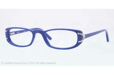 Image of Sferoflex SF1550 Single Vision Prescription Eyeglasses C567-51 - Blue Frame, Demo Lens Lenses