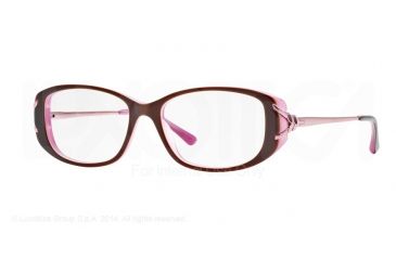Image of Sferoflex SF1551 Eyeglass Frames C575-52 - Top Plum On Opal Pink Frame