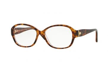 Image of Sferoflex SF1554 Single Vision Prescription Eyeglasses C582-51 - Havana On Pink Frame