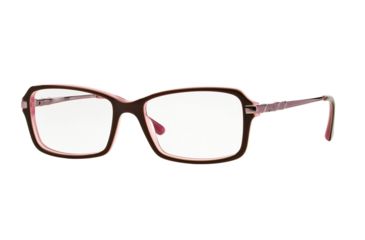 Image of Sferoflex SF1555 Bifocal Prescription Eyeglasses C585-50 - Top Plum On Opal Pink Frame