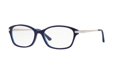 Image of Sferoflex SF1556 Progressive Prescription Eyeglasses, 51mm, Top Blue On Opal Blue, SF1556-C631-51-PRO
