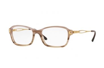 Image of Sferoflex SF1557B Single Vision Prescription Eyeglasses C589-50 - Trasparent Light Brown Frame