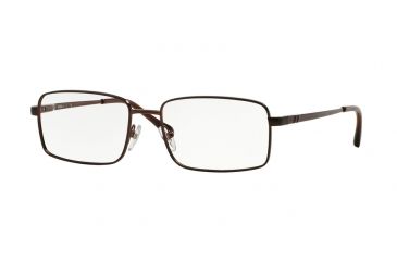 Image of Sferoflex SF2248 Progressive Prescription Eyeglasses 355-55 - Matte - Dark Brown Frame, Demo Lens Lenses
