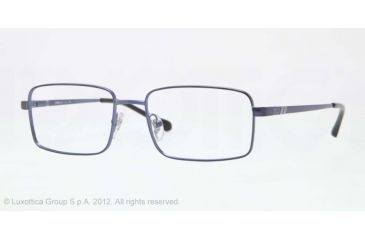 Image of Sferoflex SF2248 Progressive Prescription Eyeglasses 473S-53 - Matte Dark Blue Frame, Demo Lens Lenses