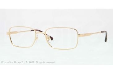 Image of Sferoflex SF2258 Single Vision Prescription Eyeglasses 108-54 - Gold Frame, Demo Lens Lenses