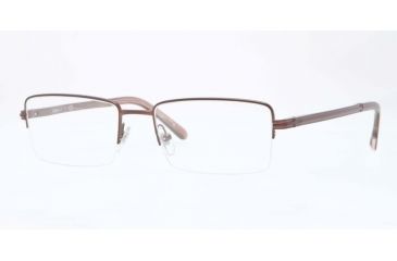 Image of Sferoflex SF2261 Single Vision Prescription Eyeglasses 355-52 - Matte - Dark Brown Frame