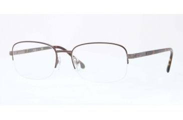 Image of Sferoflex SF2264 Eyeglass Frames 441-52 - Black Cocoa Frame