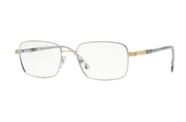 Image of Sferoflex SF2266 Progressive Prescription Eyeglasses 131S-53 - Matte Silver &amp; Part.Gold Frame