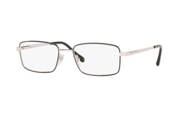 Image of Sferoflex SF2271 Progressive Prescription Eyeglasses, 53mm, Silver/Black, SF2271-526-53-PRO