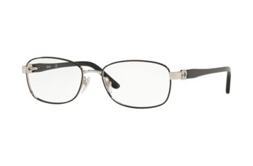 Image of Sferoflex SF2570 Eyeglass Frames 526-52 - Silver / Black Frame